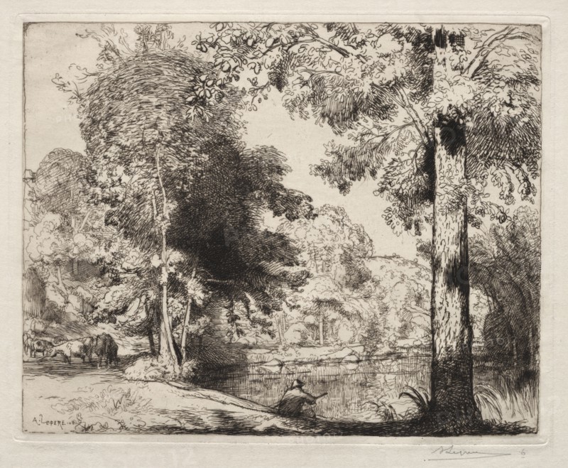 Bords de la Vie, 1908. Creator: Auguste Louis Lepère (French, 1849-1918).