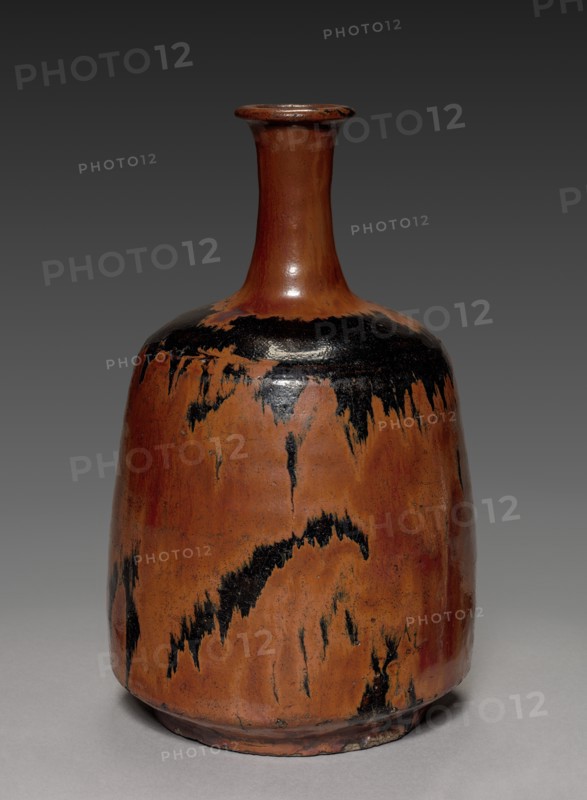 Bottle Vase: Seto Ware, first half of 17th century. Creator: Unknown.
