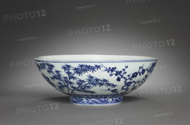 Bowl with Decoration of the "Three Friends", 1426-1435. Creator: Unknown.