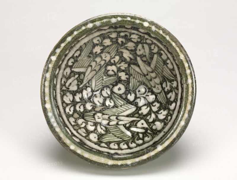Bowl with Flying Birds, 1280-1400. Creator: Unknown.