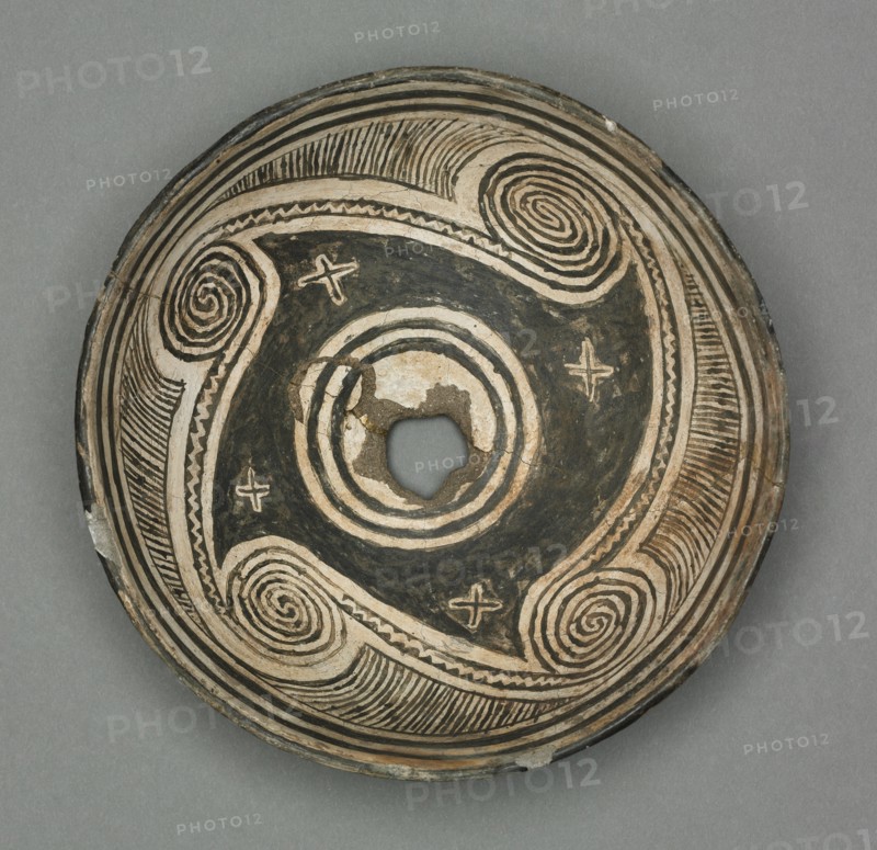 Bowl with Geometric Design (Four- part Scroll), 1000- 1150. Creator: Unknown.