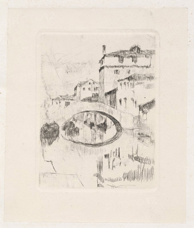 Bridge in Moonlight, late 19th-early 20th century. Creator: Otto H. Bacher (American, 1856-1909).