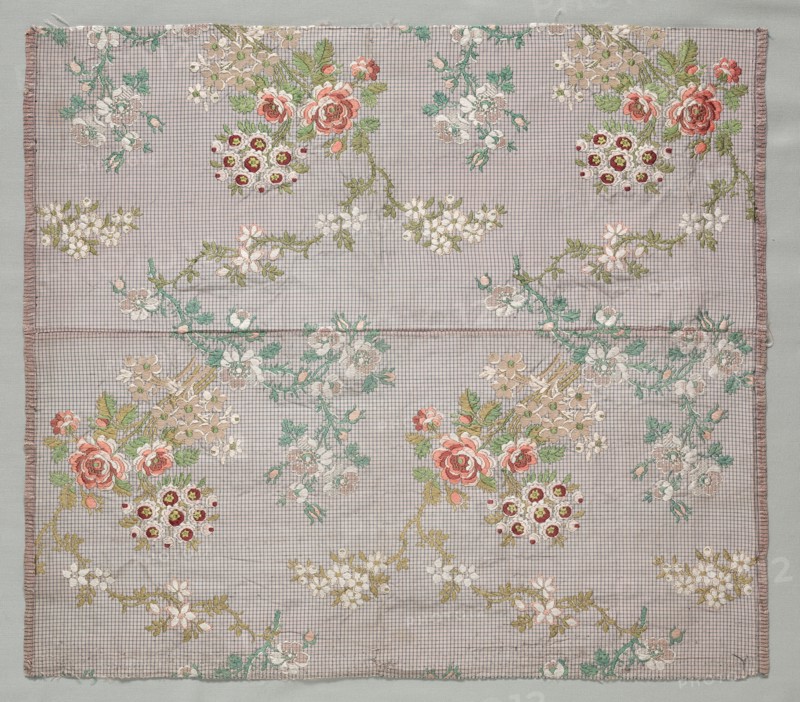 Brocade on Tabby, mid 1700s. Creator: Unknown.