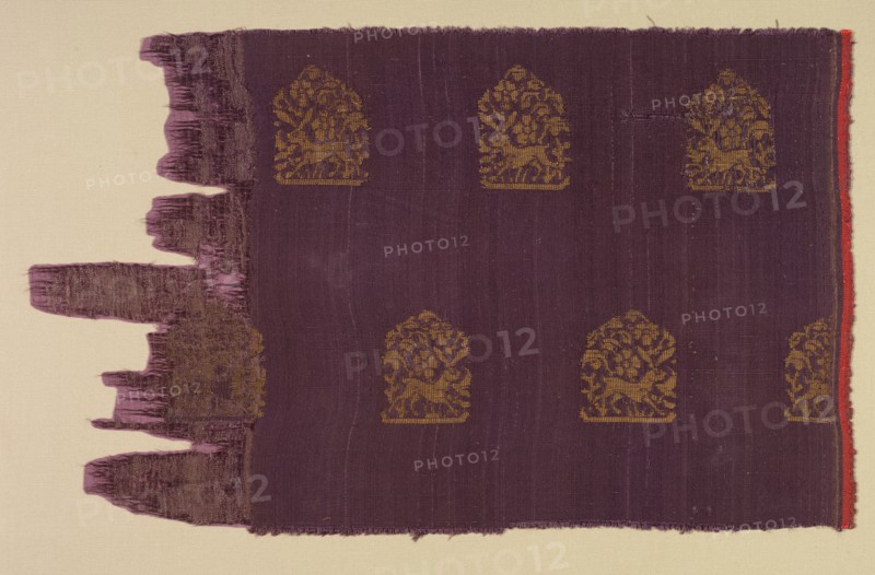 Brocade with Hares, 13th to mid 14th Century. Creator: Unknown.