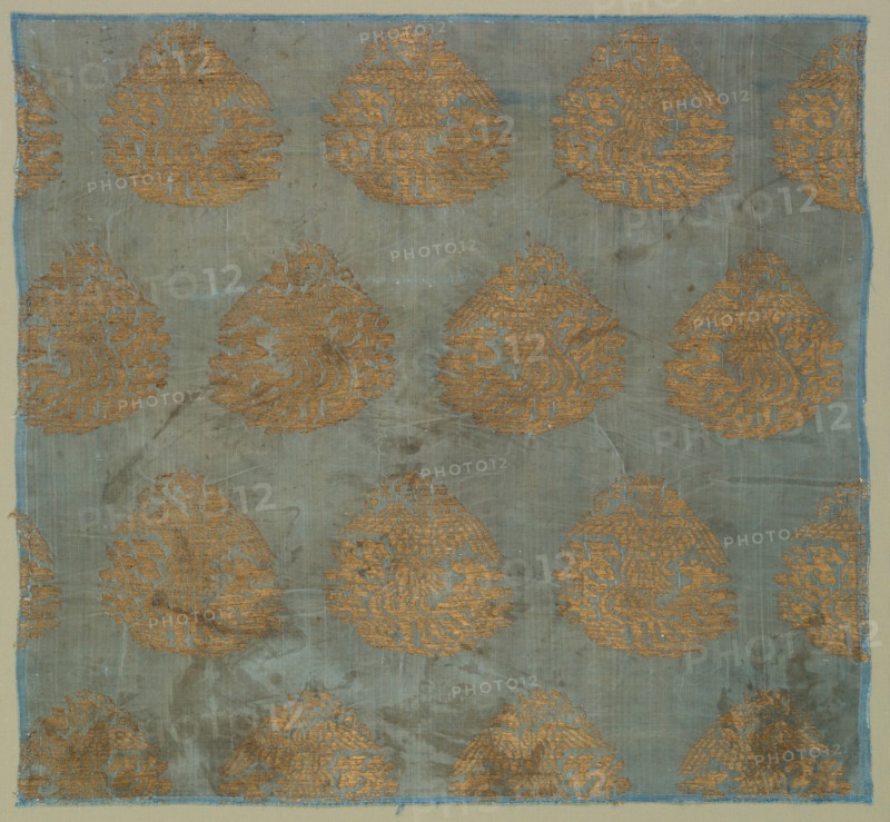 Brocade with Soaring Phoenixes among Clouds , 1100s-1200s. Creator: Unknown.