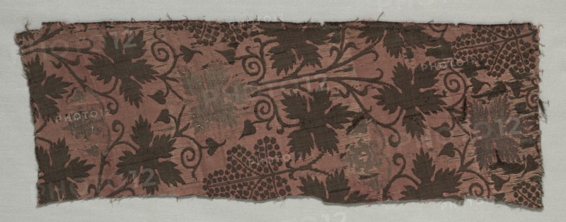 Brocaded Silk Fragment, c. 1360-1390. Creator: Unknown.