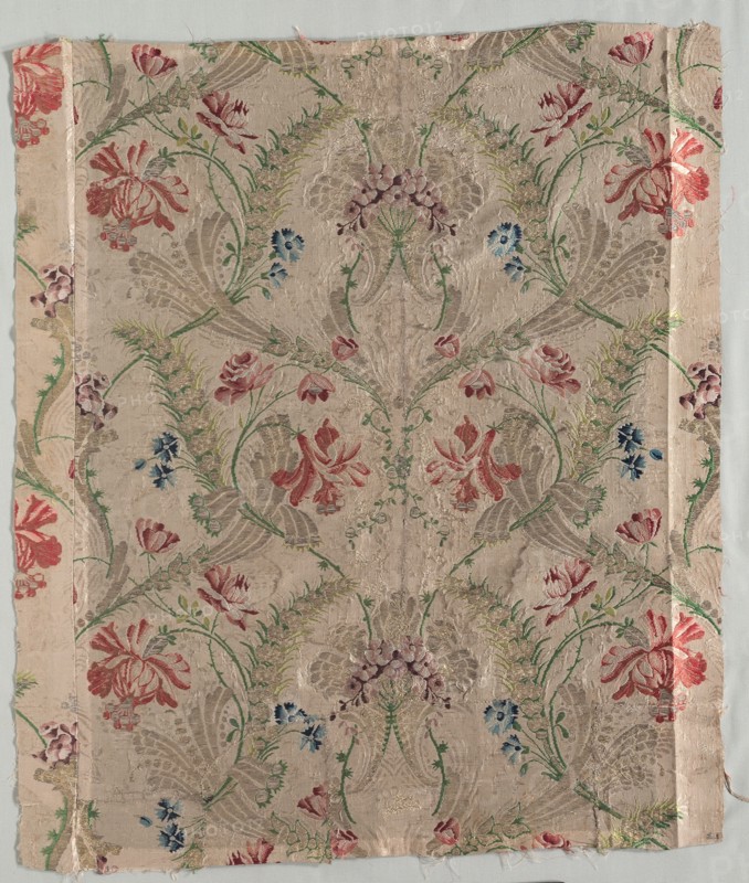 Brocaded Silk, early 1700s. Creator: Unknown.
