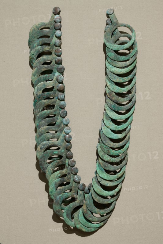 Bronze Necklace with Hanging Pendants, 8th Century BC. Creator: Unknown.