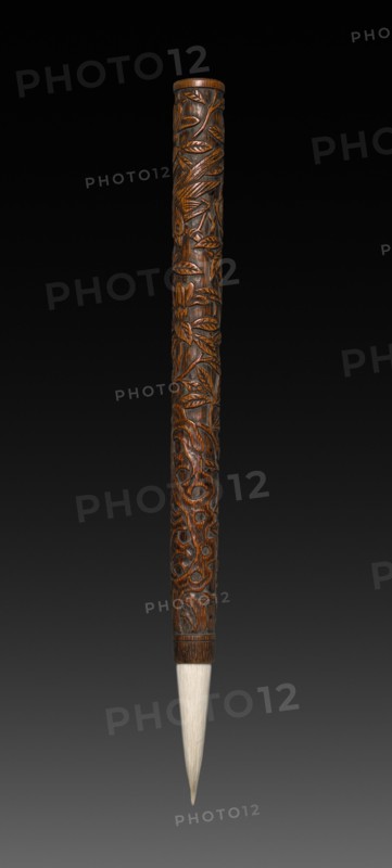 Brush with Carved Designs, 1573-1619. Creator: Unknown.
