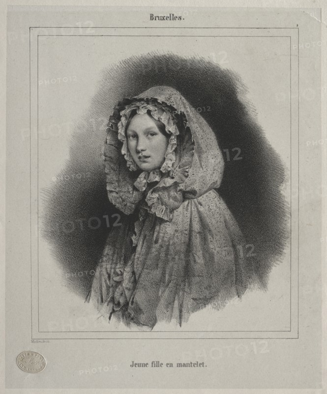Brussels: Young Girl in a Cape. Creator: Jean Baptiste Madou (Belgian, 1796-1877).