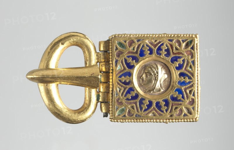 Buckle with Embossed Head in Profile, 400-600. Creator: Unknown.