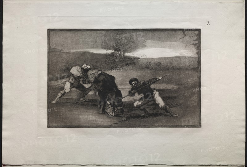 Bullfights: Another Way of Hunting on Foot, 1876. Creator: Francisco de Goya (Spanish, 1746-1828).