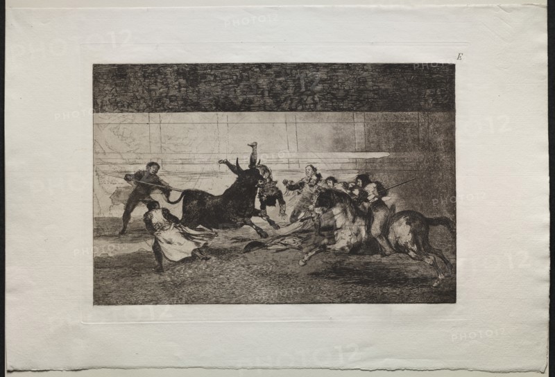Bullfights: The Death of Pepe Illo (2nd Composition), 1876. Creator: Francisco de Goya (Spanish, 1746-1828).
