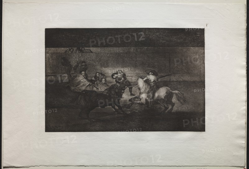 Bullfights: The Death of Pepe Illo (3rd Composition), 1876. Creator: Francisco de Goya (Spanish, 1746-1828).