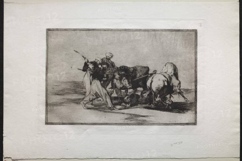 Bullfights: The Moors Settled in Spain, Giving Up the Superstitions of the Koran?, 1876. Creator: Francisco de Goya (Spanish, 1746-1828).