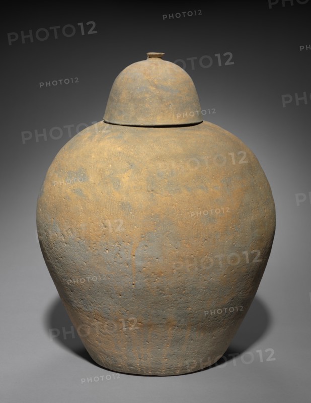 Burial Urn with Cover, 300s-500s. Creator: Unknown.