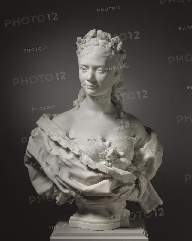 Bust of a Lady (possibly Fanny Coleman), 1872. Creator: Jean-Baptiste Carpeaux (French, 1827-1875).