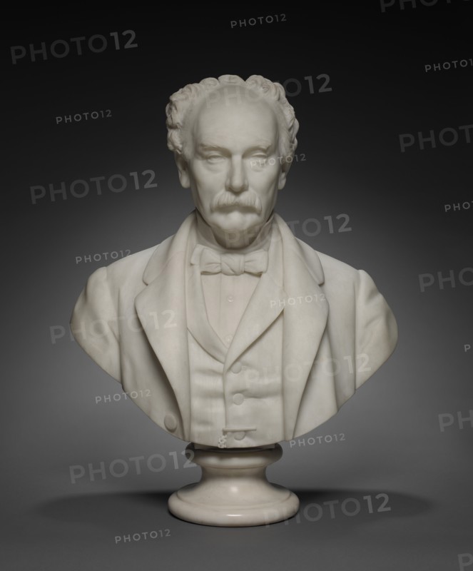 Bust of Hinman B. Hurlbut, c. 1870 - 1883. Creator: Giovanni Cintselli (Italian, 1832-1883).