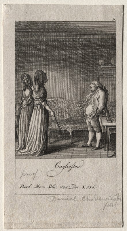 Cagliostro, 1784. Creator: Daniel Chodowiecki (German, 1726-1801).