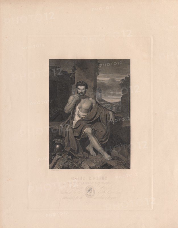Caius Marius on the Ruins of Carthage. Creator: Stephen Alonso Schoff (American, 1818-1905).