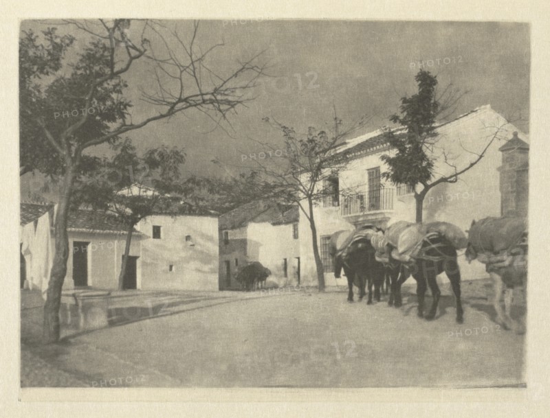 Camera Work: A Square - Ronda, 1914. Creator: J. Craig Annan (British, 1864-1946).