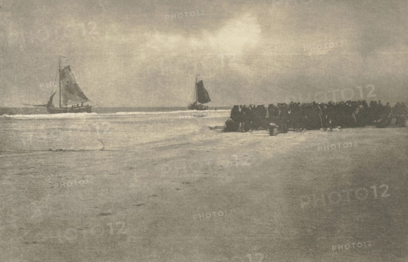 Camera Work: On a Dutch Shore, 1904. Creator: J. Craig Annan (British, 1864-1946).
