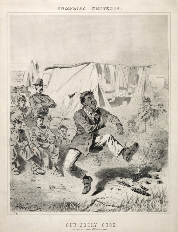 Campaign Sketches: Our Jolly Cook, 1863. Creator: Winslow Homer (American, 1836-1910).