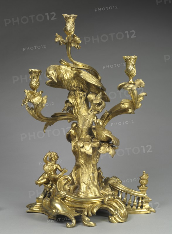 Candelabrum, c. 1750. Creator: Jean Joseph de Saint-Germain (French, 1720-1791), probably by.