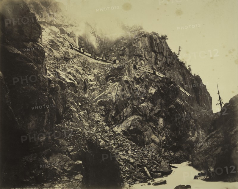 Cañon of the Rio las Animas, c. 1882-1886. Creator: William Henry Jackson (American, 1843-1942).