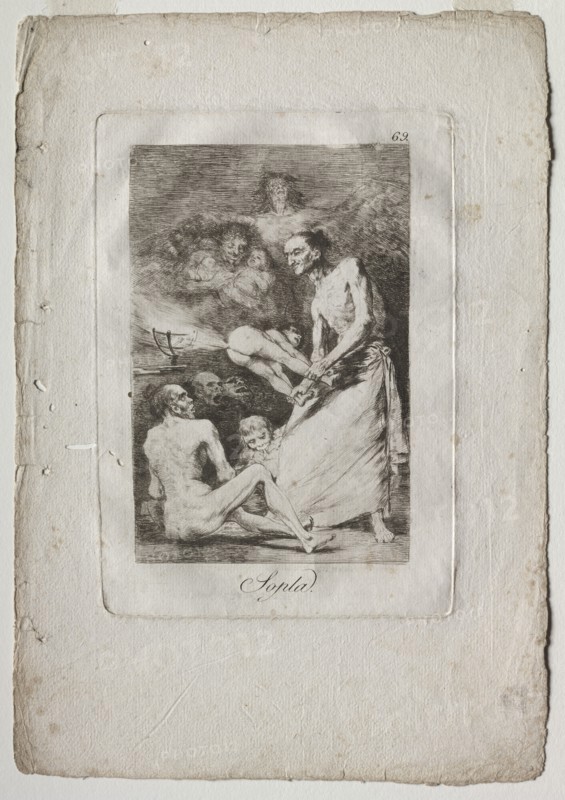 Caprichos: Blow, 1799. Creator: Francisco de Goya (Spanish, 1746-1828).