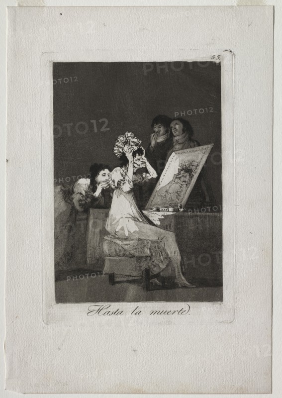 Caprichos: Until Death, 1799. Creator: Francisco de Goya (Spanish, 1746-1828).