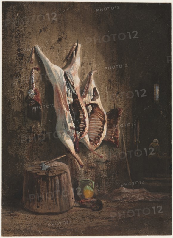 Carcasses, 1840-1860. Creator: Alexandre-Gabriel Decamps (French, 1803-1860).