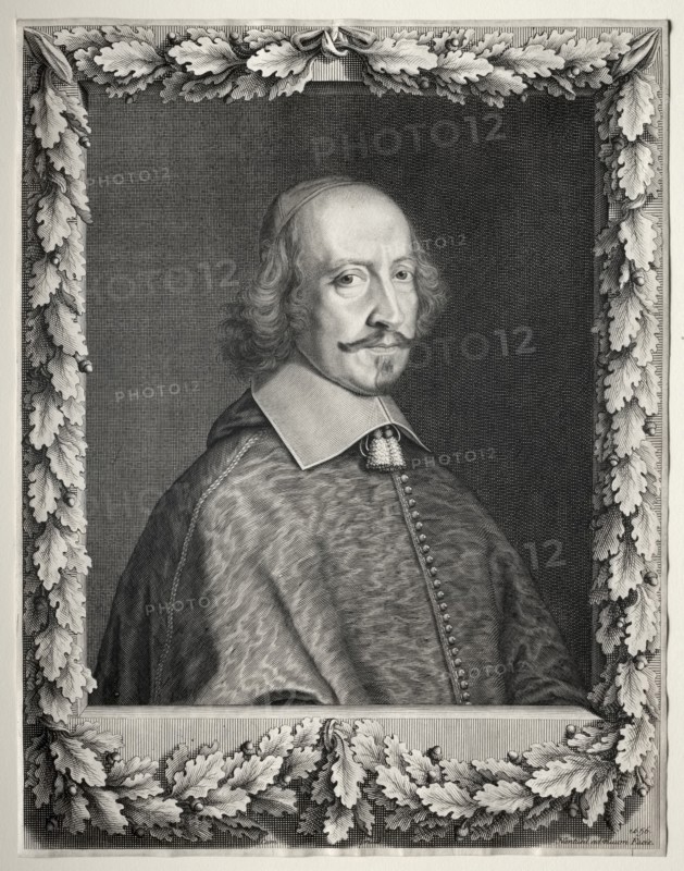 Cardinal Mazarin, 1656. Creator: Robert Nanteuil (French, 1623-1678).