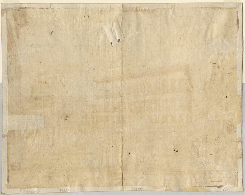 Cartouche (verso), 1664. Creator: Lievin Cruyl (Flemish, c. 1640-c. 1720).