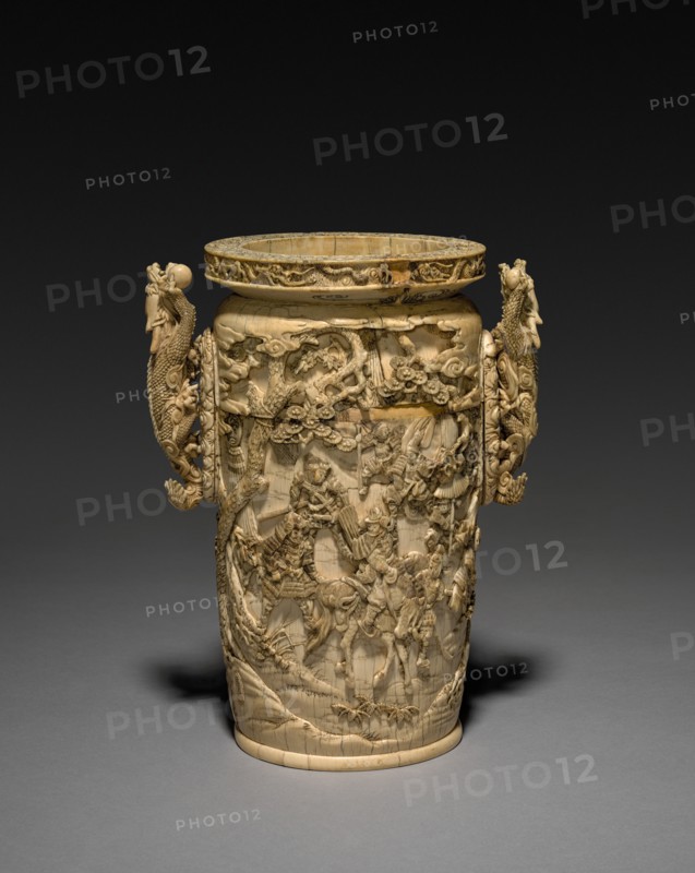 Carved Vase, 1800s. Creator: Unknown.