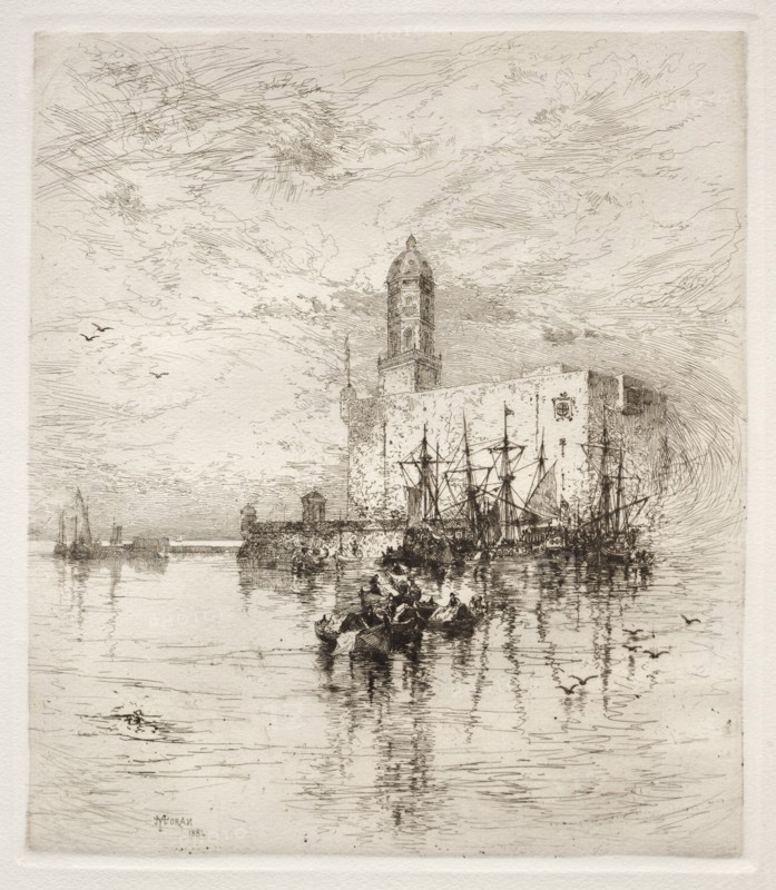 Castle of San Juan de Ulua, Verz Cruz, 1884. Creator: Thomas Moran (American, 1837-1926).