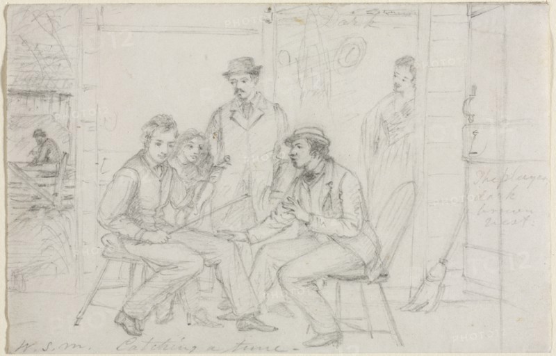 Catching a Tune, probably 1867. Creator: William Sidney Mount (American, 1807-1868).