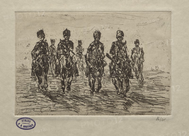 Cavalry Scene. Creator: George Hendrik Breitner (Dutch, 1857-1923).