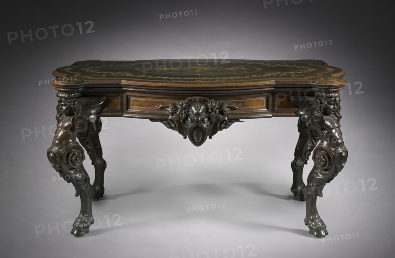 Center Table, c.1860. Creator: Gustave Herter Firm (American).