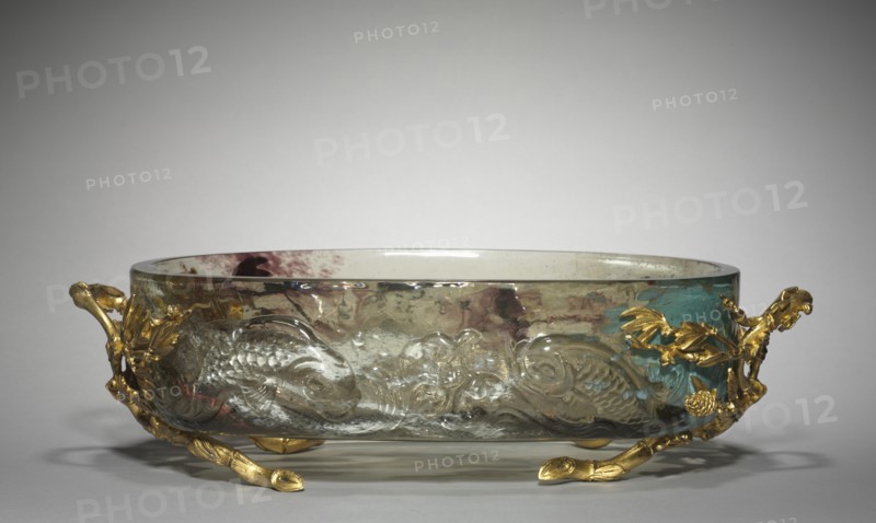 Centerpiece, c. 1880. Creator: Eugène Rousseau (French, 1827-1891); Appert Frères (French), firm of ; Escalier de Cristal (French), firm of.