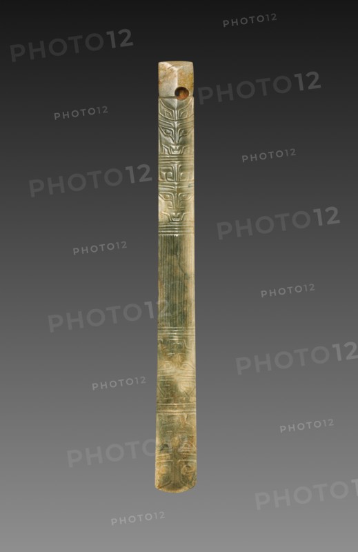 Ceremonial Scepter with Animal Masks (Gui), c. 1600-1050 BC. Creator: Unknown.