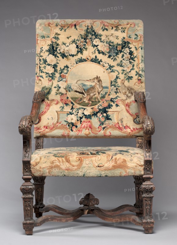 Chair, before 1717. Creator: Royal Savonnerie Manufactory, Chaillot Workshops (French, est. 1627).