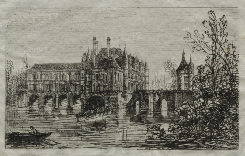 Château de Chenonceau. Creator: Maxime Lalanne (French, 1827-1886).