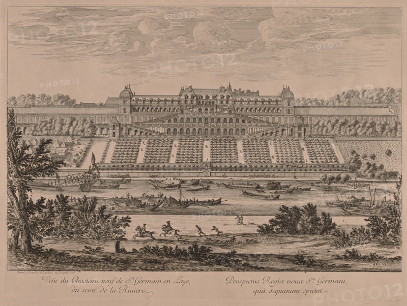 Chateau of St. Germain en Laye from the River. Creator: Jacques Rigaud (French, 1681-1754).