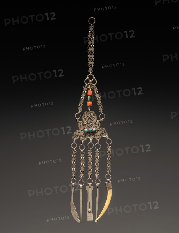 Chatelaine with Toilet Articles, 1800s. Creator: Unknown.