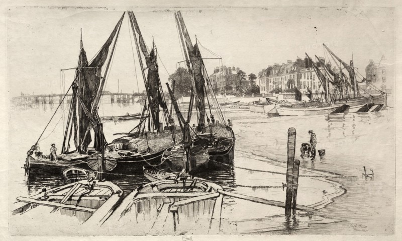 Chelsea, No. 1, 1886. Creator: Joseph Pennell (American, 1857-1926).