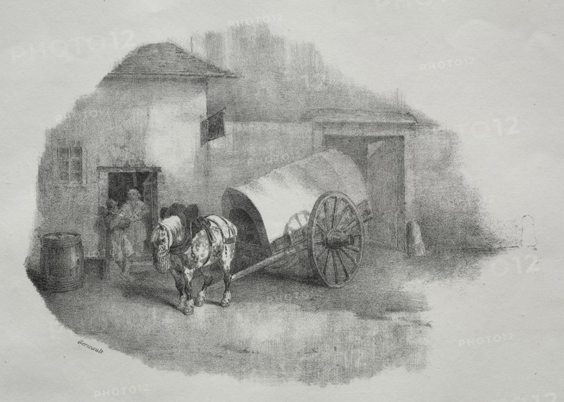 Cheval de charrette sorti des limons. Creator: Théodore Géricault (French, 1791-1824).