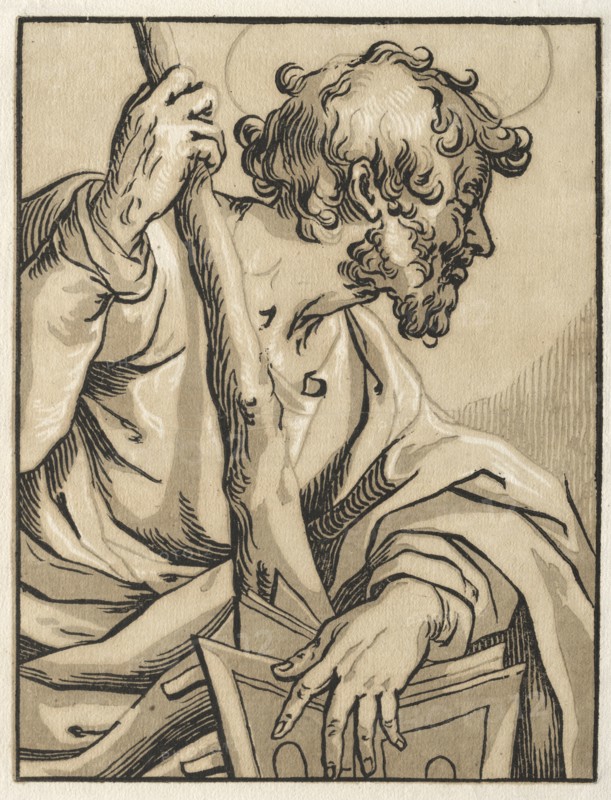 Christ and the Apostles: St. Judas Thaddeus (with the Club), 1600s. Creator: Ludolph Büsinck (German, 1590-1669).