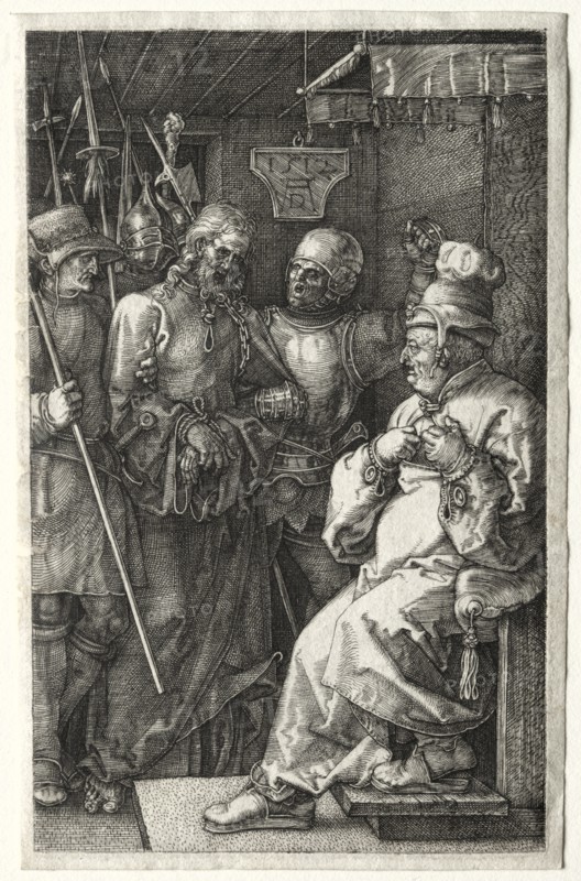 Christ before Caiaphas, 1512. Creator: Albrecht Dürer (German, 1471-1528).