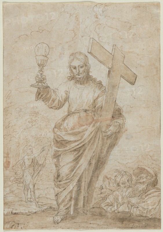 Christ Holding a Chalice and Cross, 1666. Creator: Alonso Cano (Spanish, 1601-1667).